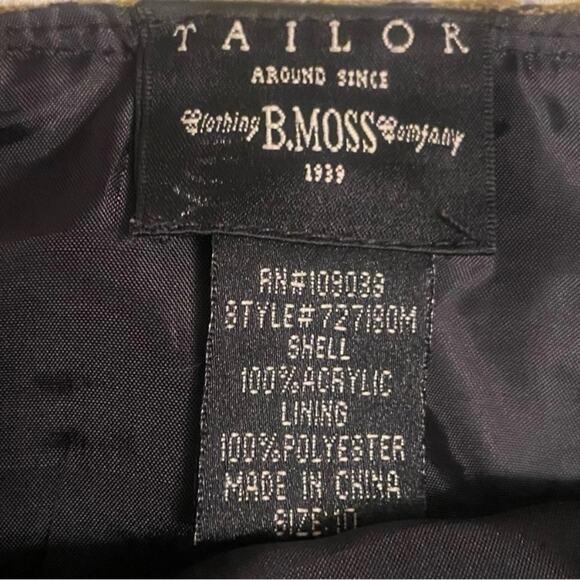 Y2K, Twee, houndstooth mini Skirt with Asymmetrical Waist, Size 10 - Picture 6 of 6